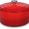 Küchenprofi Bratentopf Rund Aus Gusseisen Provence In Classic Red 28 Cm / 23 Cm / 12 Cm / 6,6 L 10