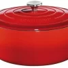 Küchenprofi Bratentopf Oval Aus Gusseisen In Classic Red 31 Cm / 24 X 18 Cm / 6Liter/ 24 Cm / 37,9 Cm 11