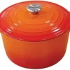 Le Creuset Hoher Bräter Signature Rund, 24 Cm In Ofenrot 24 Cm / 5 L 17