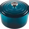 Le Creuset Hoher Bräter Signature Rund, 24 Cm In Deep Teal 24 Cm / 5 L 20