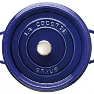 Staub Cocotte Rund Aus Gusseisen In Dunkelblau 28, 24 Cm / 13 Cm/ 6,7 Liter 16