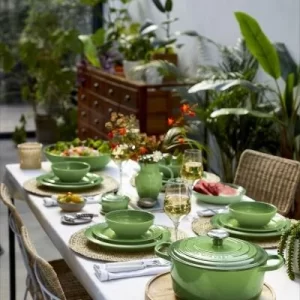 Le Creuset Familientopf La Marmite SIGNATURE In Bamboo Green 26 Cm / 4,1 Liter 12