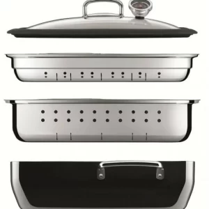 Silit Brat- & Dampfgarsystem Ecompact Mit 2 Einsätzen In Energy Red 20
